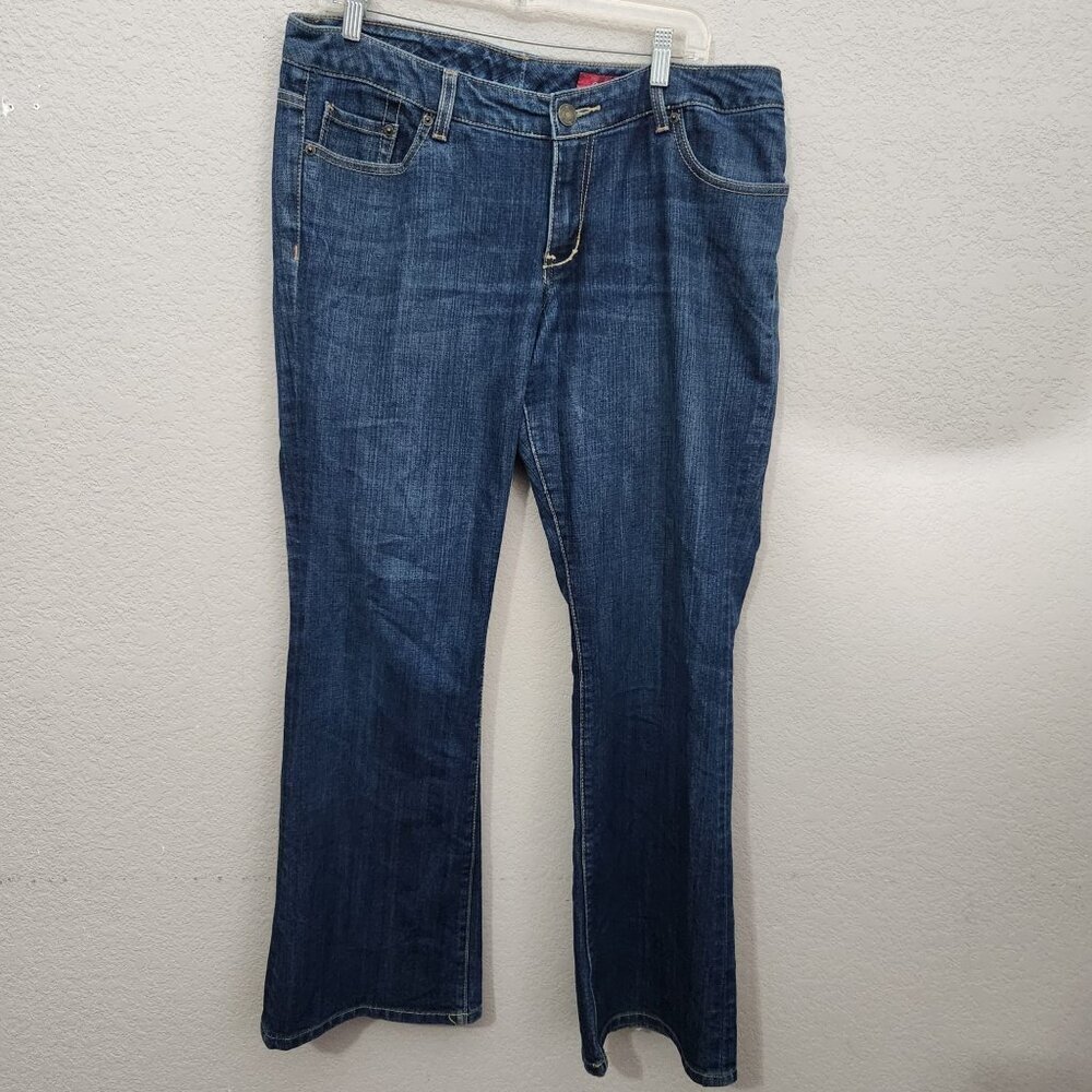 Seven7 Jeans Womens Size 16 Classic Flare Blue Denim